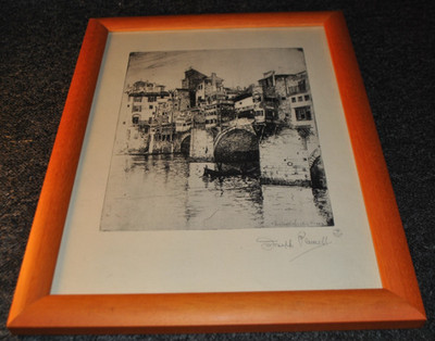 The Ponte Vecchio 1883 Druck nach einer Radierung von Joseph Pennell