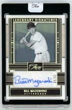 Pirates Bill Mazeroski Auto 2024 Panini Three & Two Legendary Signatures #’d /32