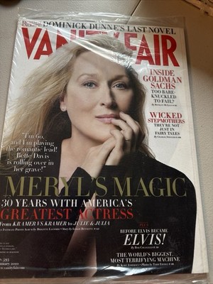 Vanity Fair Magazine Meryl Streep Goldman Sachs Elvis Large Hadron Collider New