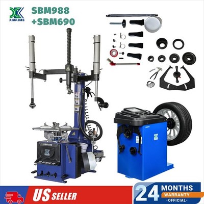 XK Tire Changer Wheel Balancer Combo with 24'' Rim Clamp Repair Machine 988 690