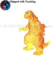 CCP Middle Size Godzilla 2001 Clear Orange PVC Soft Vinyl Figure