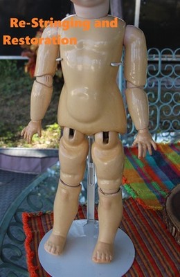 Doll Doctor Restring and Restore Antique 13 Part Ball Jointed Body Re-string