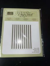 Stampin Up Big Shot Sizzix Textured Impressions Stripes NIP