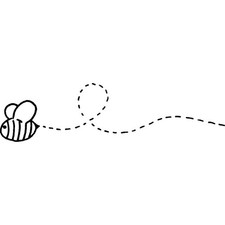 'Bumble Bee' Unmounted Rubber Stamp RS017452 