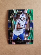 2025 Panini Select-Premier Level T.J. Sanders #185 Black & Green Shock Prizm(RC)