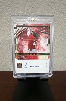 2024 Panini Impeccable - Watercolor Elly De La Cruz Holo Gold On-Card Auto /10 