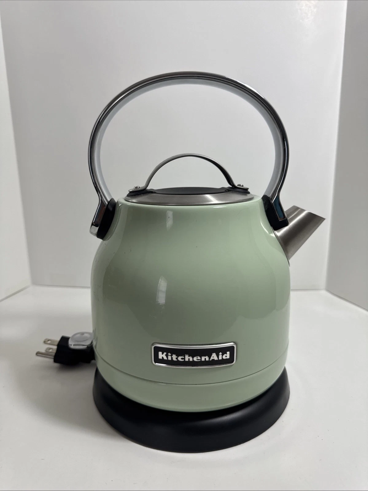 KitchenAid 1.25L Electric Kettle Empire Green pistachio with base Tested works