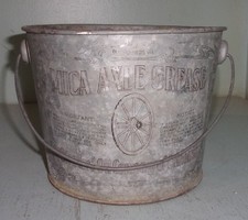 Vintage Standard Oil Company Canco Galvanized Axle Grease Bucket Pail