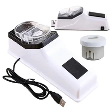 USB Electric Knife Sharpener Adjustable For Kitchen Knives Tool Scissor Sharpen