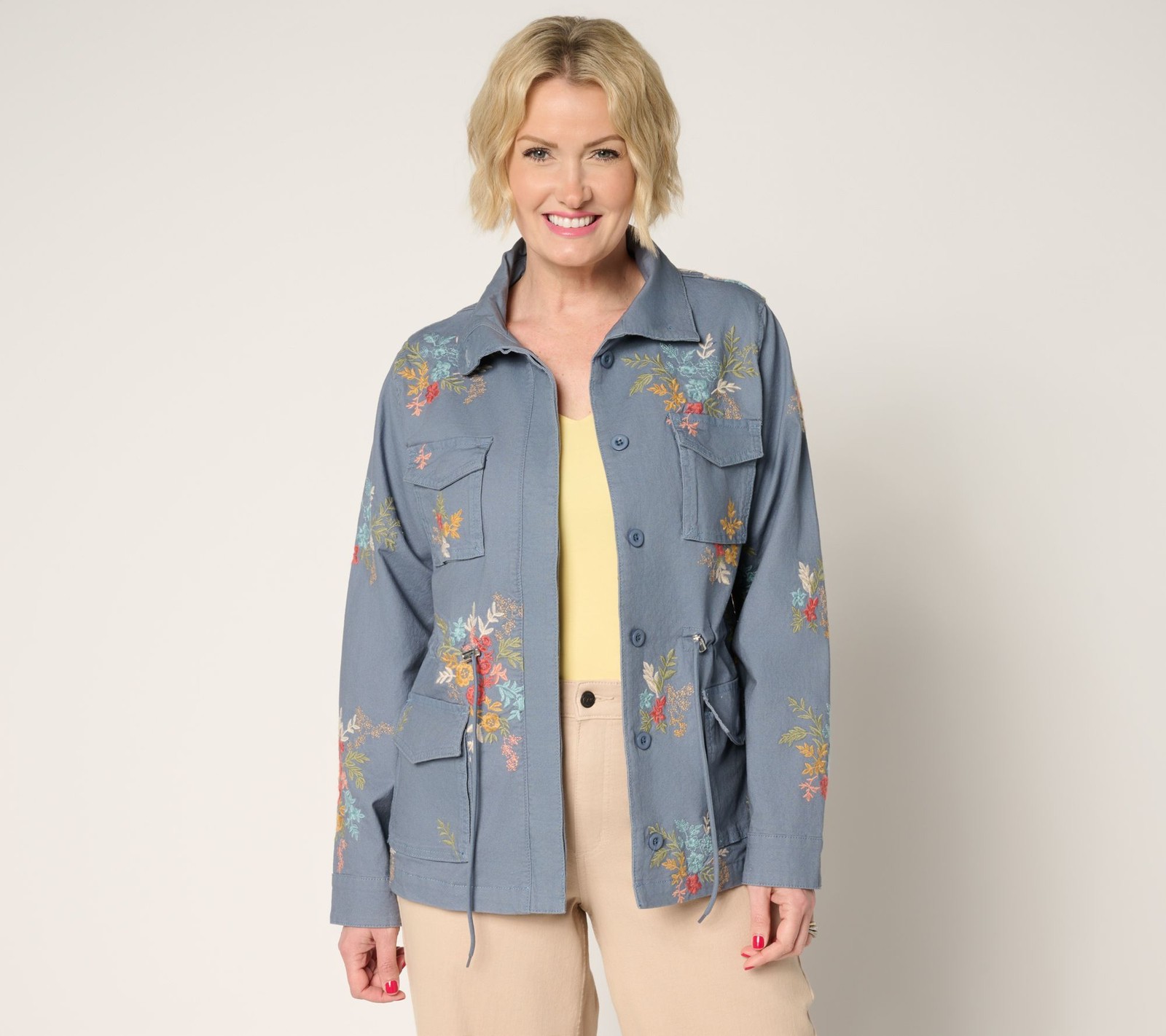 Driftwood Women's Jacket Sz XL Drifod Jeans Amber Linen Multi-colored A697832