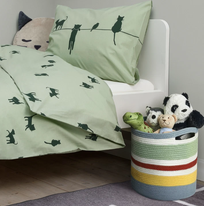 IKEA STRANDSKATA Bolsa de Almacenamiento para Niños Sala de Juegos Trenzada M... - Imagen 4 de 4