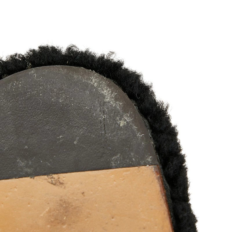 GUCCI Interlocking G Sandals Size: 9 Black Beige Boa Women's GUCCI thumbnail 7