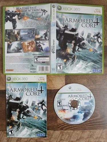 Armored Core 4 (Microsoft Xbox 360, 2007) Complete CIB - Tested