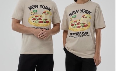 New Era  - T-Shirt Gr M Neu Shirt Food Graphic  Pizza