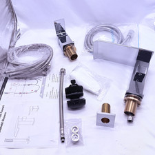 Roman Tub Faucet Waterfall Bathtub Faucet 3 Hole Widespread READ  