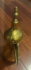 Dallah Middle Eastern Brass 10 Inch Coffee Tea Pot 3 Of 3 Pre Owned