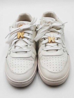 Palm Angels Palm Beach University White Sneakers Size 44 Eb1225rxdu