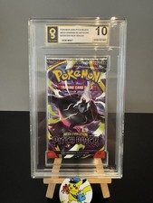 POKEMON 2026 PITCH BLACK MEGA DARKRA EX ARTWORK BOOSTER PACK SEALED Grade 10