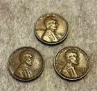1942 P D S LINCOLN WHEAT CENT SET OF 3 COINS LOT #6 FREE SHIPPING