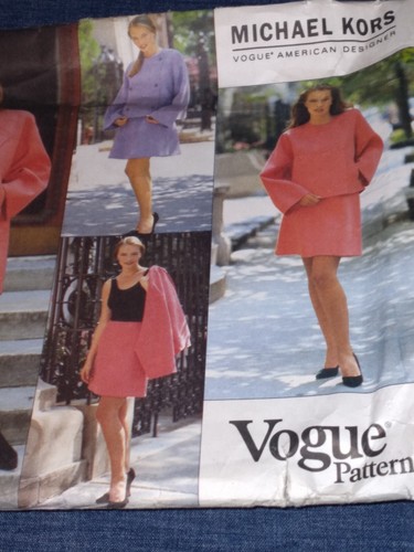 Vestido de diseñador Misses Michael Kors abrigo falda chaqueta talla 6 8 10 Vogue 1531 fácil - Imagen 4 de 8