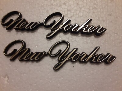 CHRYSLER NEW YORKER SCRIPT EMBLEMS ORIGINAL MOPAR | eBay