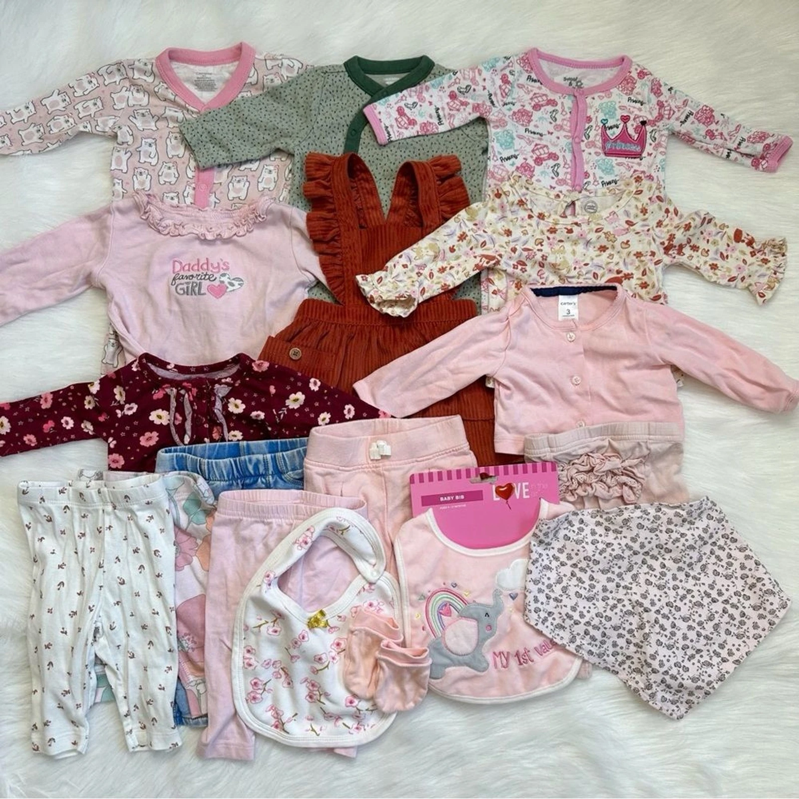 0-3 Months Baby Girl Fall/Spring Clothes LOT