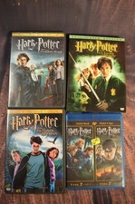Lot of 5 Dvd / Blue Ray Harry Potter Movies
