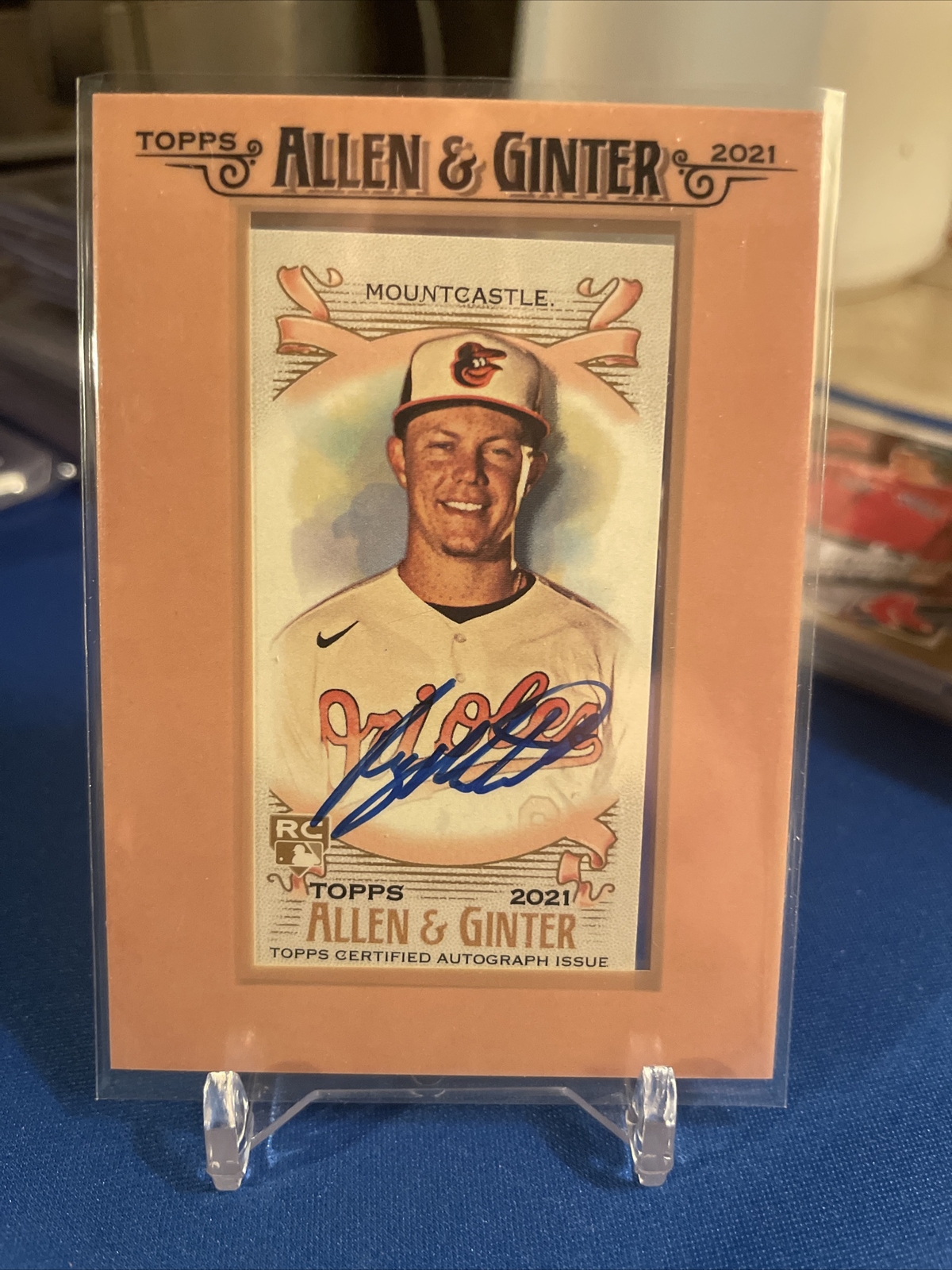 2021 Topps Allen and Ginter Mini Framed Auto #FMA-RM Ryan Mountcastle RC Orioles