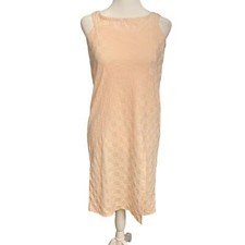 Urban Outfitters Shift Mini Dress Sleeveless Side Slit Coral Pink Size Small