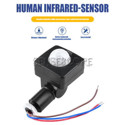 AC85-265V PIR Infrared Motion Sensor Detector Wall LED Light Outdoor Security