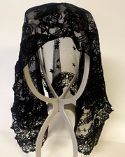 Women's Black Lace Church Veil, New AB-286-R2