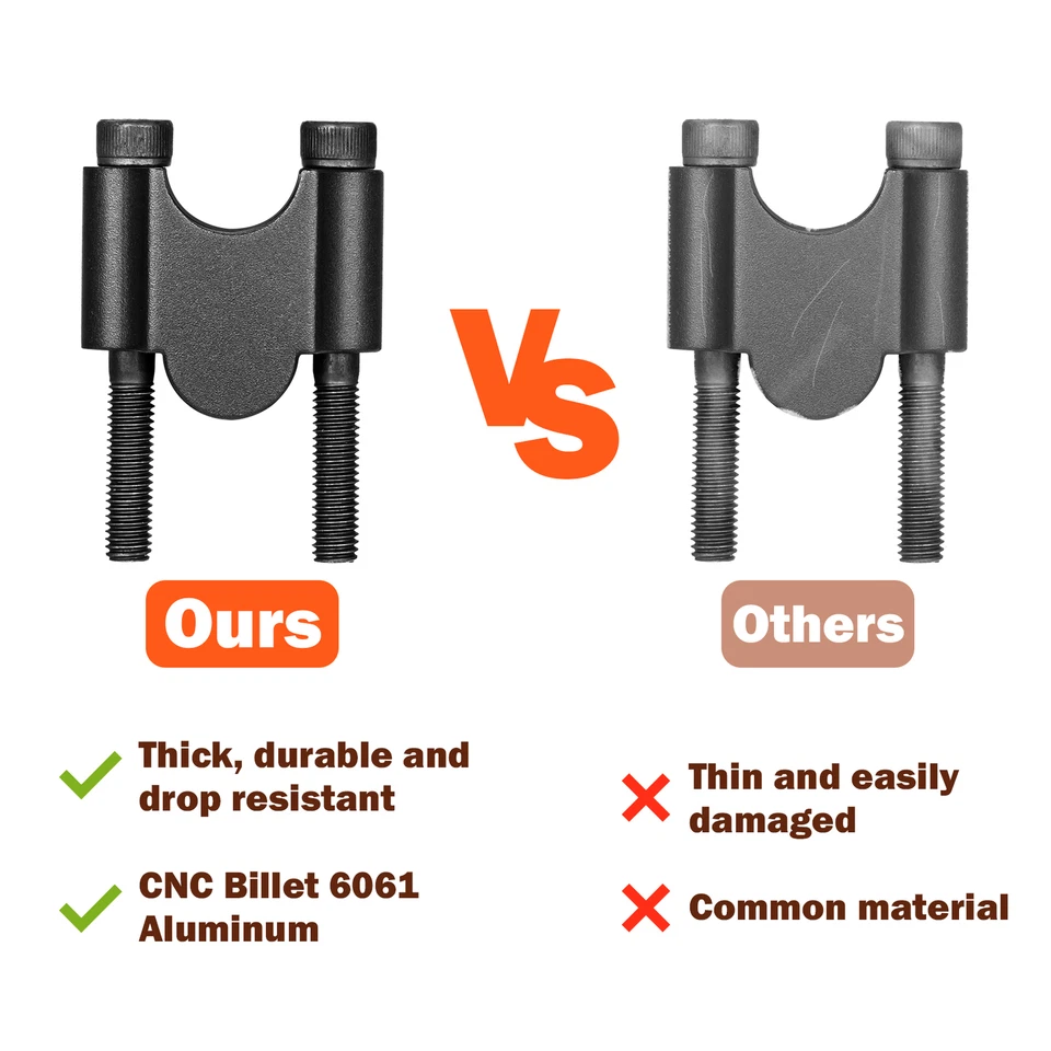 For YAMAHA XT250 1980-1984 & 2008-2024 Handlebar Risers 7/8" Bars 30mm Height - Image 2 of 4