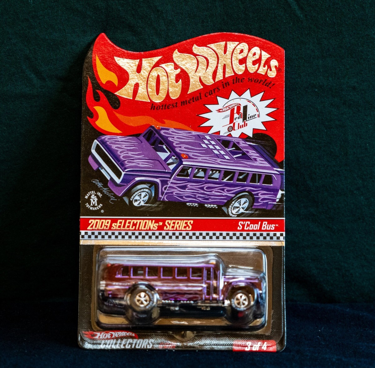 Hot Wheels 2009 RLC sELECTIONs S'Cool Bus Purple #1889/4086