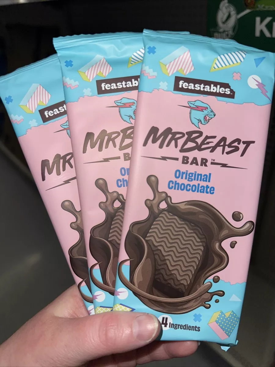 Mr Beast Feastables ORIGINAL CHOCOLATE Bar 2.1 oz - FREE SHIP