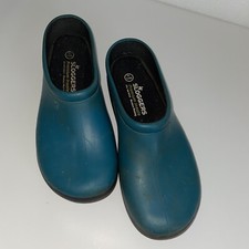 Size 10 Rubber Shoes Gardening Clogs Women's Waterproof Turquoise