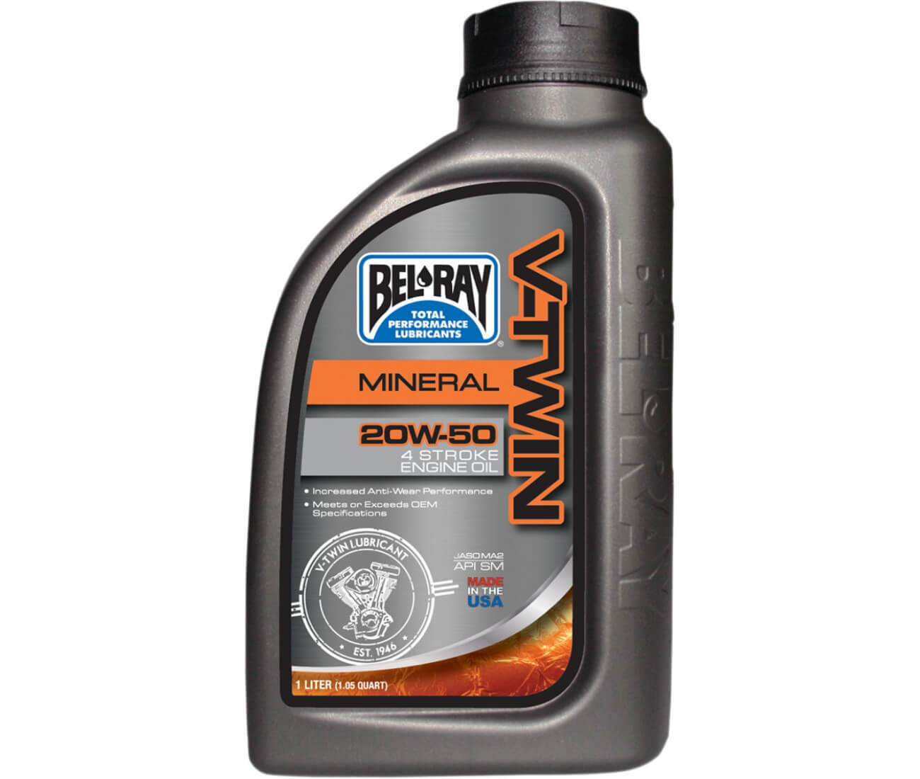 Olio Minerale V-Twin 4 Tempi 1 Litro 20W50 BEL RAY / 96905-BT1