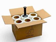 5" in x80 Gaugex1000FT 12 Rolls Mini Stretch Shrink Wrap Film 80 Gauge 12 ROLLS