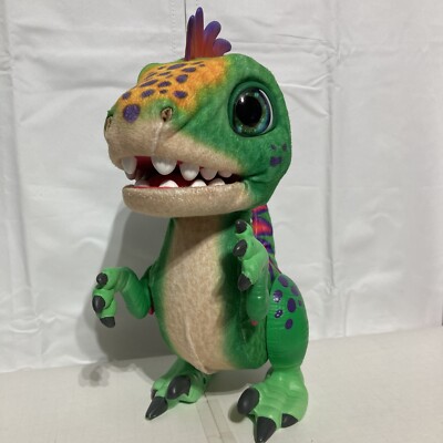 FurReal BABY DINO Dinosaur Munchin Rex Dino interactive Electronic Toy Green