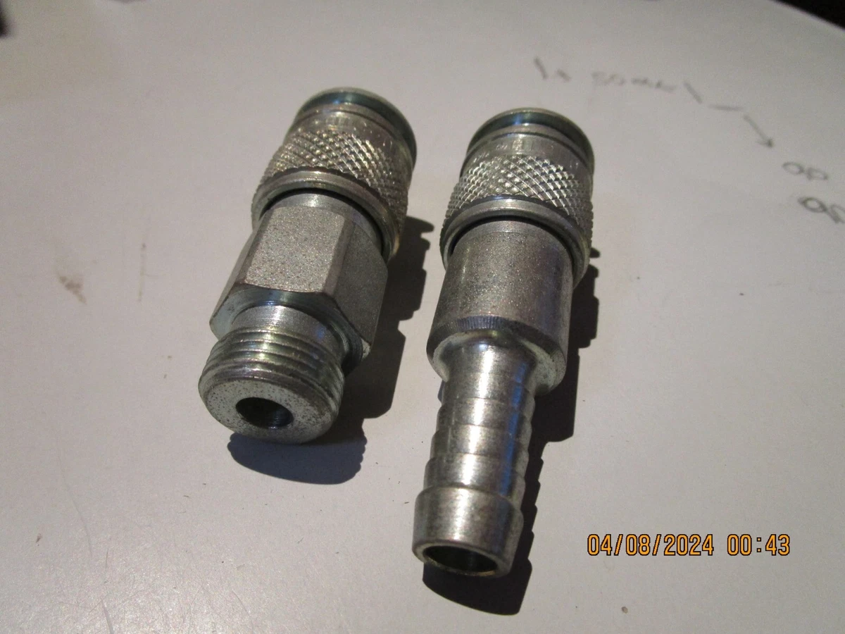 QTY 2 AIR HOSE COUPLING "ATLAS COPCO" QIC 08 ,NEW NEVER USED