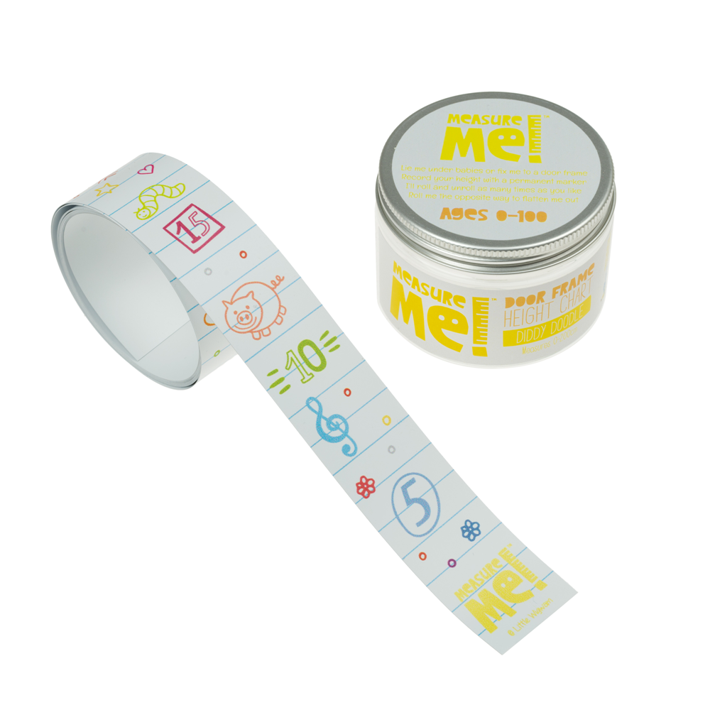 Measure Me! Diddy Doodle Children's Roll-Up Wall Growth Door Frame Height Chart