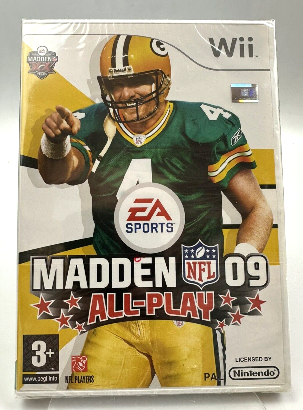 Nintendo Wii Madden NFL 09 All-Play (2008), New Factory Sealed *FLAW*