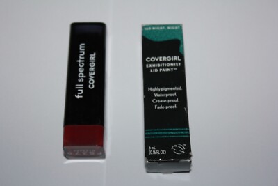 CoverGirl Full Spectrum Lipstick FS375  + Exhibitionist Lid Paint #160 Sealed