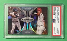 2019 TOPPS CHROME HANK AARON MIKE TROUT GREATNESS RETURNS #GRE8 PSA 10 GEM MINT