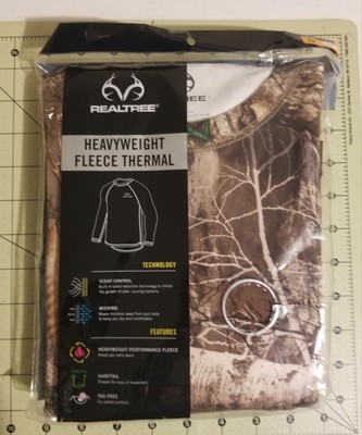 realtree heavyweight fleece thermal top