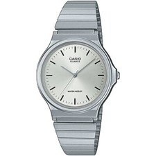 Casio MQ24D-7E Men's Stainless Steel Band Casual Silver Index Dial Analog Watch