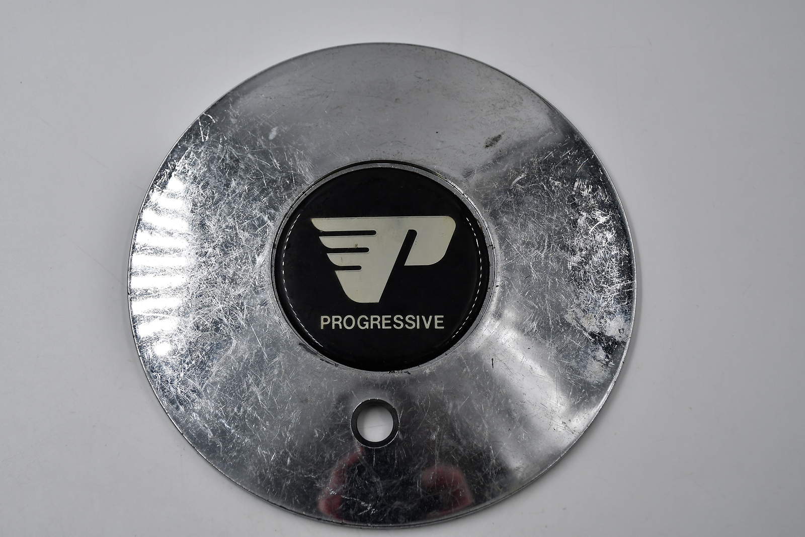 Progressive Custom Wheels Chrome Black & Gold Inset Wheel Center Cap 1011 6.5