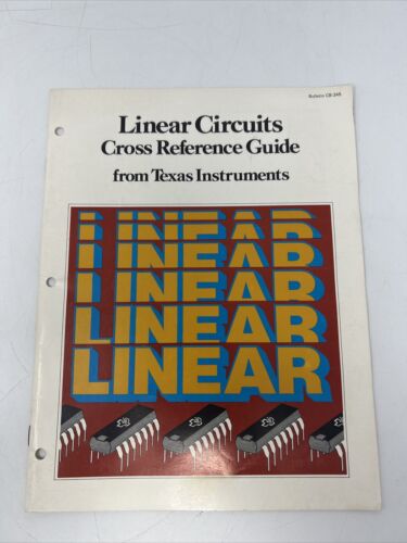1976 Linear Circuits Cross Reference Guide From Texas Instruments TI Catalog - Picture 1 of 3