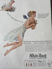 vintage 1941 White Rock beverages print ad. From the mineral springs to you...