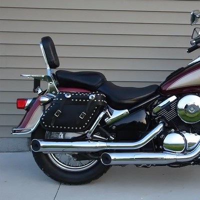 Backrest Sissy Bar Luggage Rack Fit For Kawasaki Vulcan VN400