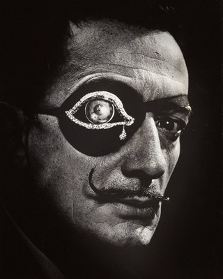 SALVADOR DALI with a Fancy Tearful Eye Patch - Art Image - 8 x 10 inch Photo